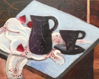 SOLD Still Life with Black Jug &nbsp;
