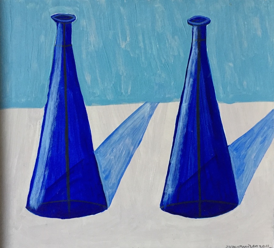 Two Blue Vases &nbsp;