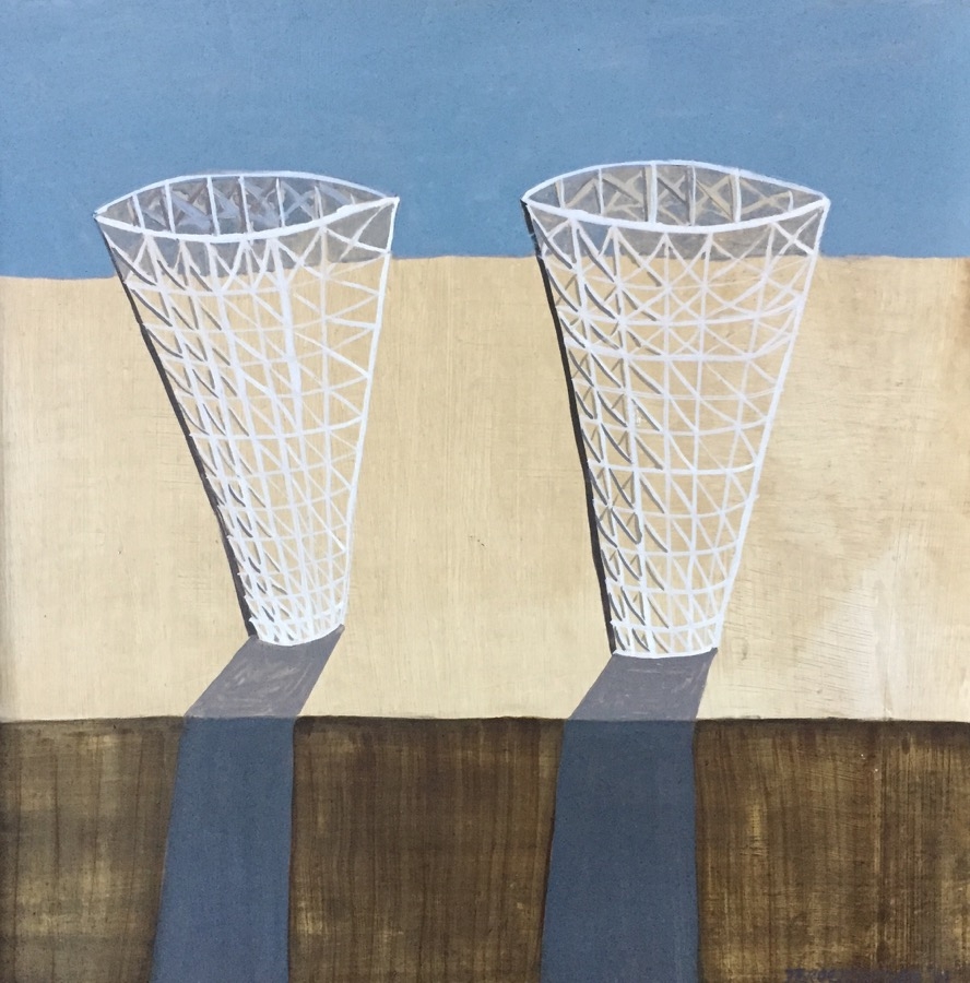 Two Crystal Vases&nbsp;